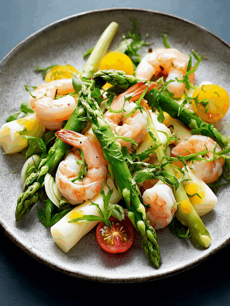 Spargel-Garnelen-Salat