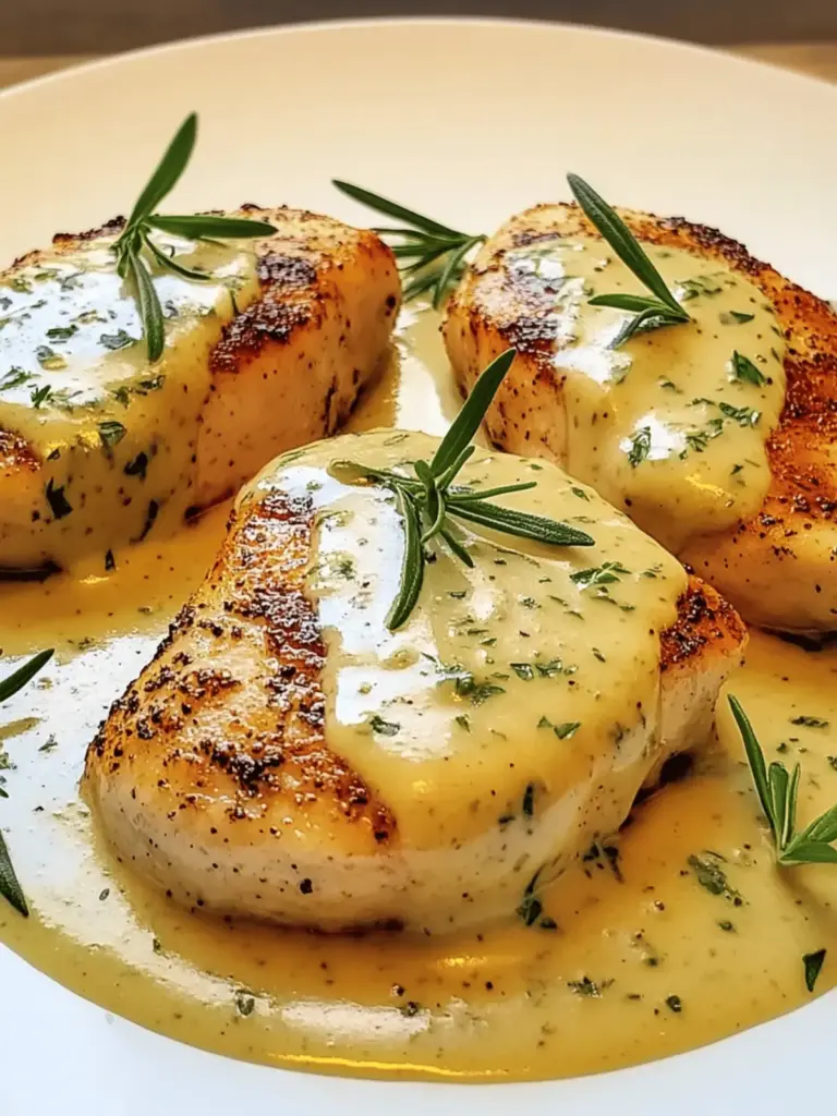 Cremige Dijon Rosmarin Hühnchen