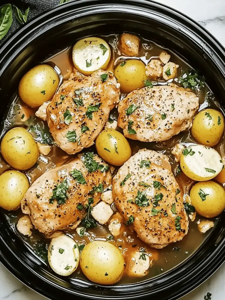 Entdecken Sie das beste Rezept für Parmesan-Knoblauch-Hühnchen und Kartoffeln aus dem Slow Cooker