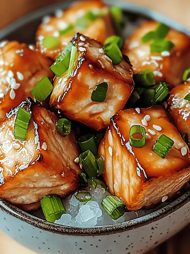 pikante Honig-Knoblauch-Lachshäppchen