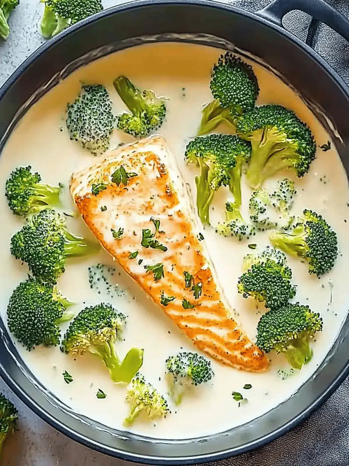 Lachs und Brokkoli