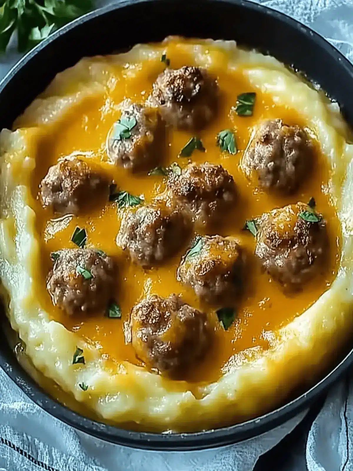 Hackbällchen in cremiger Sauce in 40 Minuten zubereiten 3 Hackbällchen in cremiger Sauce
