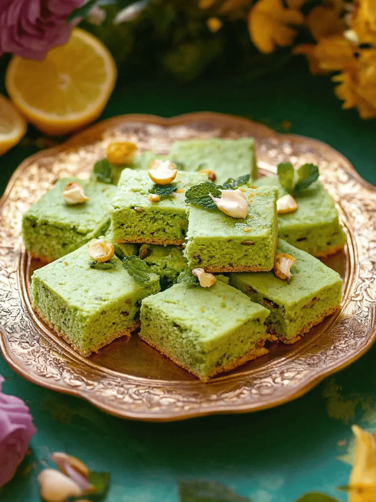 Pistazien-Burfi (Kein Zuckersirup) Einfach Genießen 2 Pistazien-Burfi (Kein Zuckersirup)