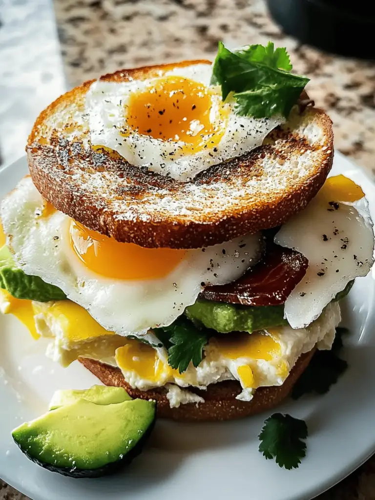 Alles Bagel Frühstücks-Sandwich