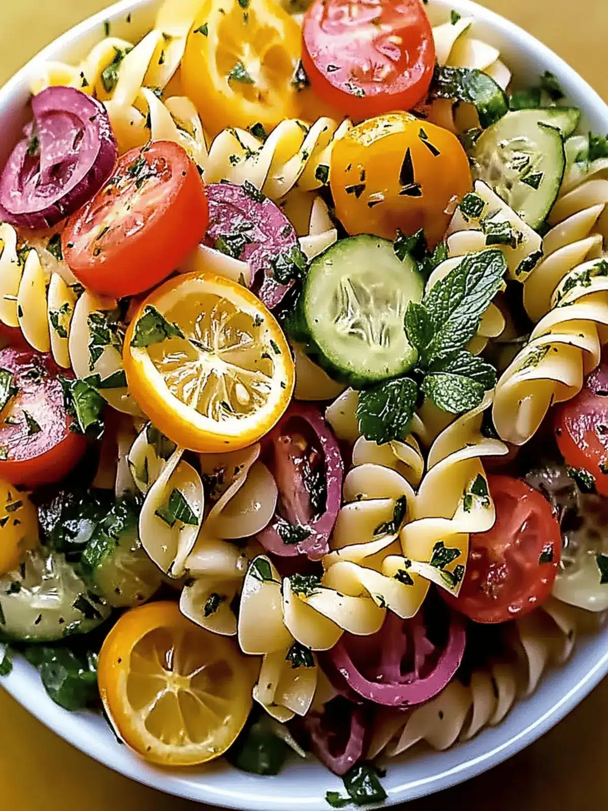 Nudelsalat mit hausgemachtem Dressing für den Sommer 2 Nudelsalat mit hausgemachtem Dressing