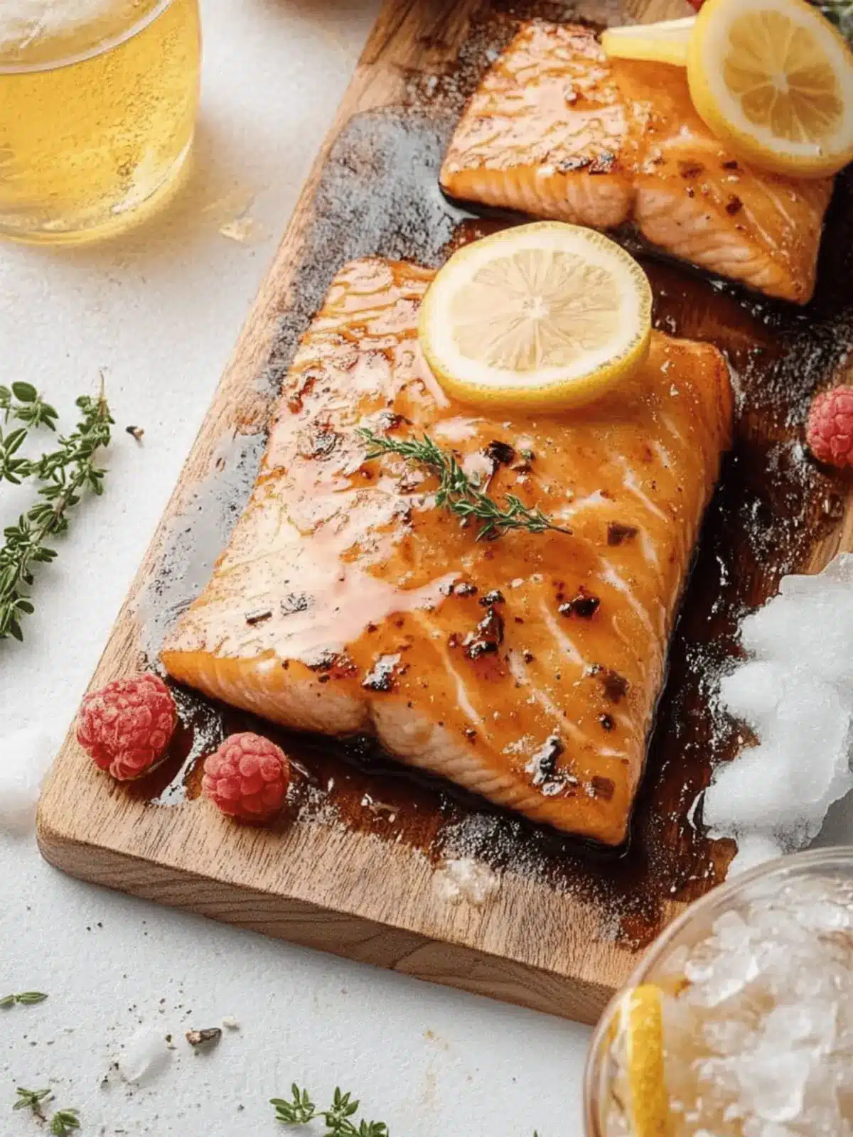 Zedernholzbelag Lachs mit Ahorn-Senf-Glasur rezept 2 Zedernholzbelag Lachs mit Ahorn-Senf-Glasur