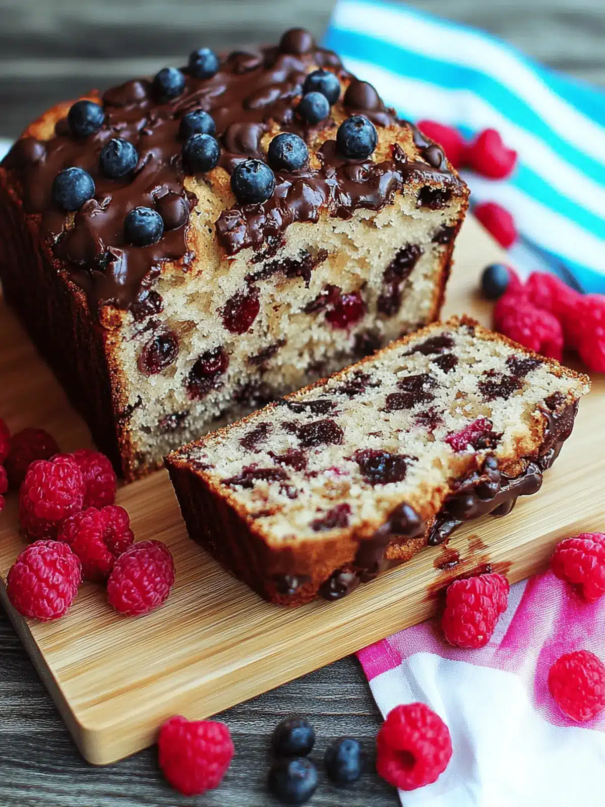 Himbeer Dunkle Schokolade Bananenbrot selber machen 2 Himbeer Dunkle Schokolade Bananenbrot