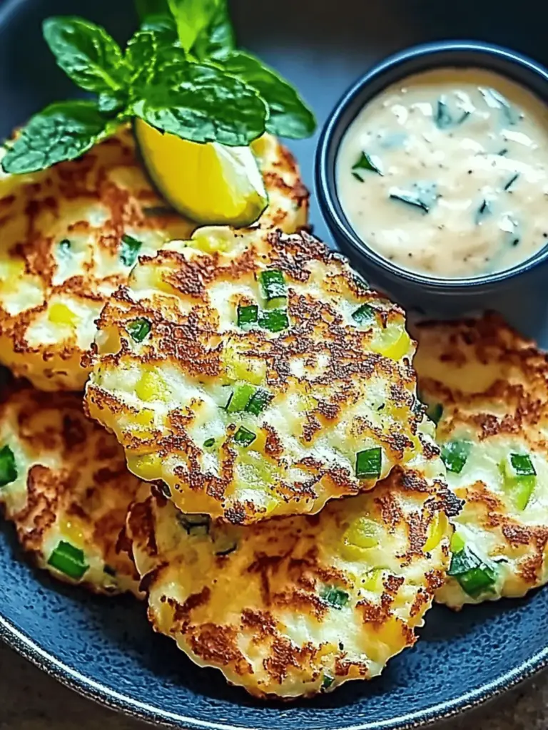 Hühnchen Zucchini Puffern