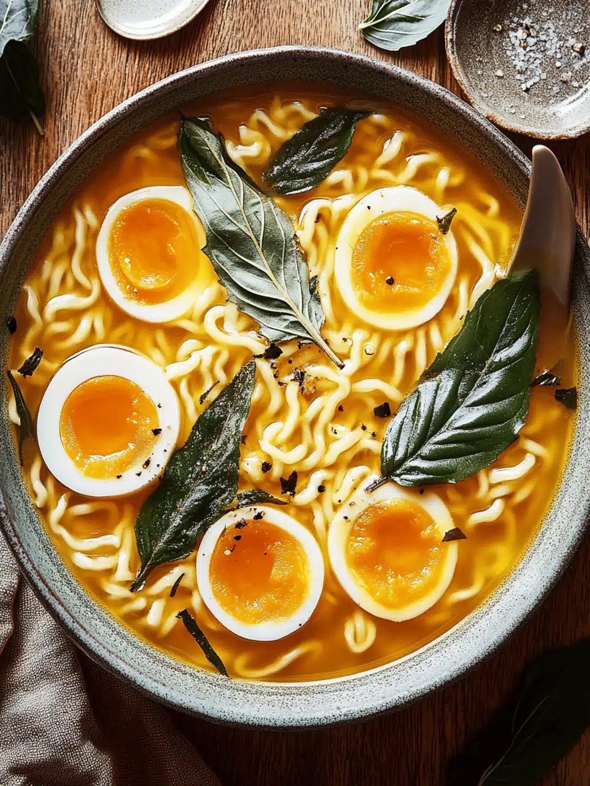 Gewürzter Kürbis-Ramen mit knusprigem Salbei genießen 2 Gewürzter Kürbis-Ramen mit knusprigem Salbei