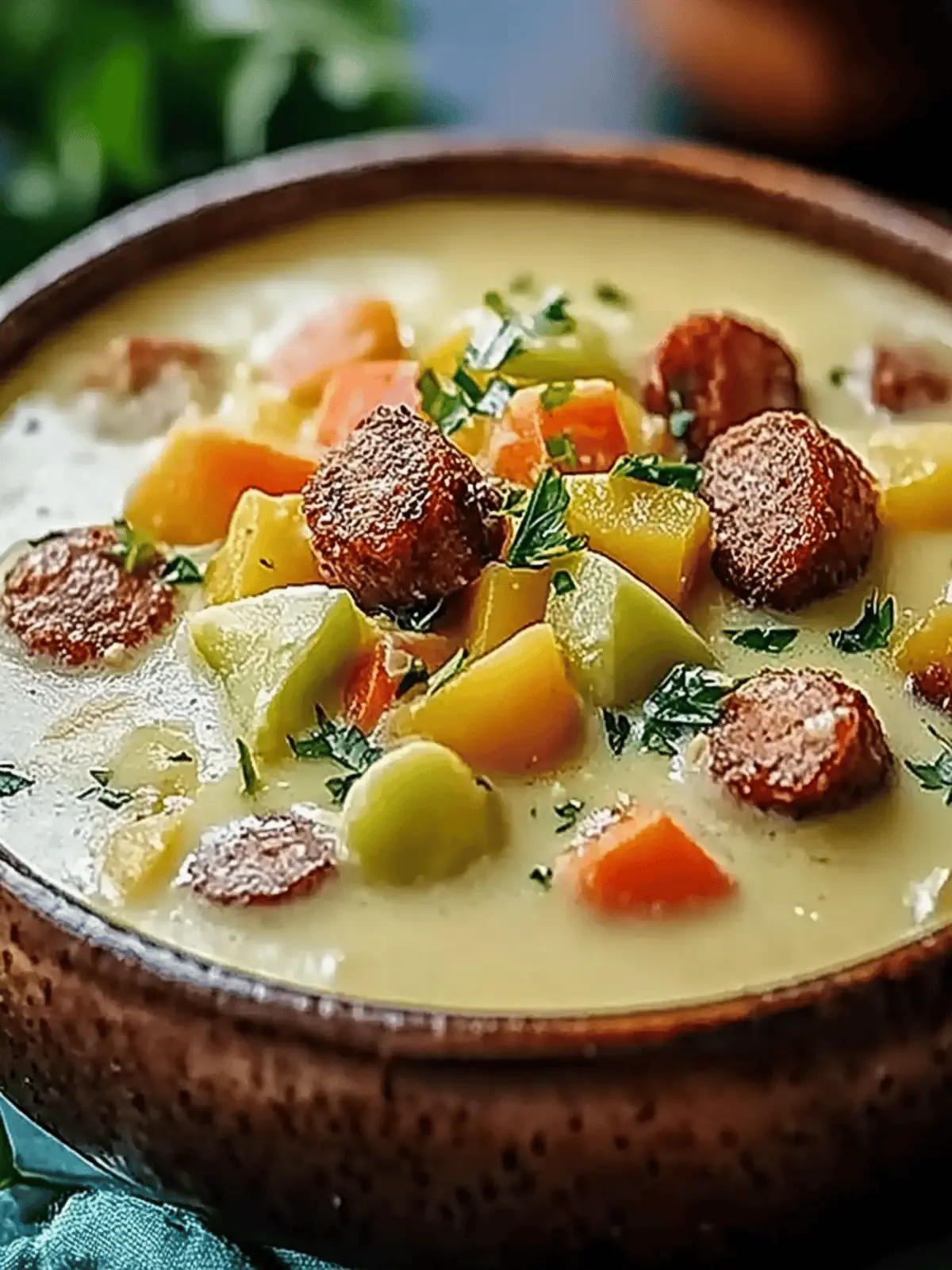Kartoffel und Wurst Eintopf – Herzhaft und Lecker 4 Kartoffel und Wurst Eintopf
