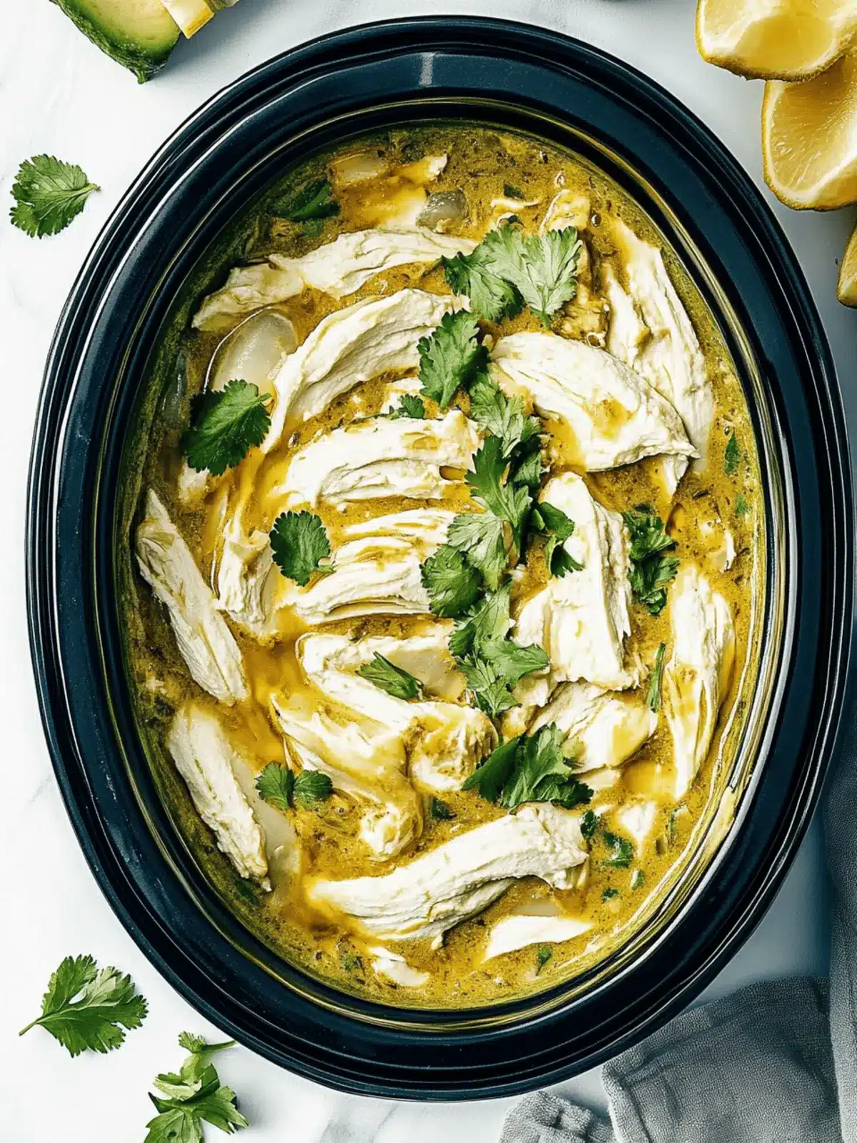 Crockpot Salsa Verde Hähnchen – Einfach, Lecker, Saftig 3 Crockpot Salsa Verde Hähnchen