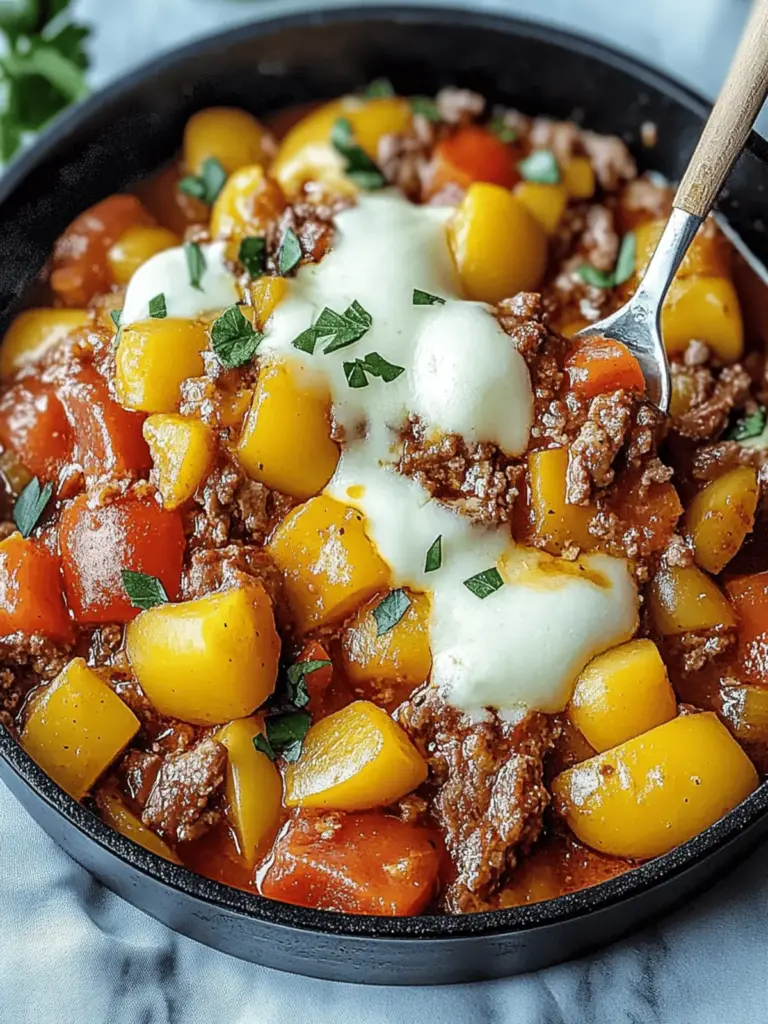 Potato pan with minced meat