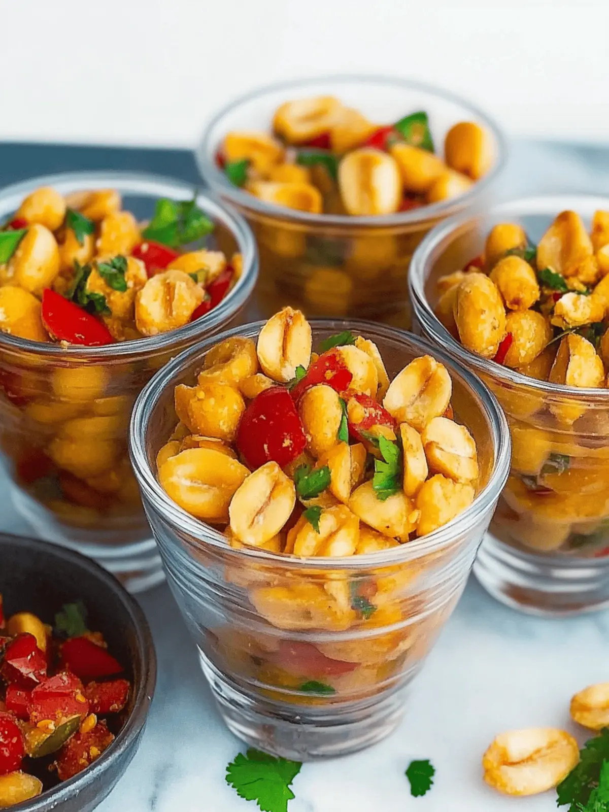 Erdnuss-Chaat: Schneller indischer Erdnusssalat 3 Erdnuss-Chaat (Indischer Erdnusssalat)
