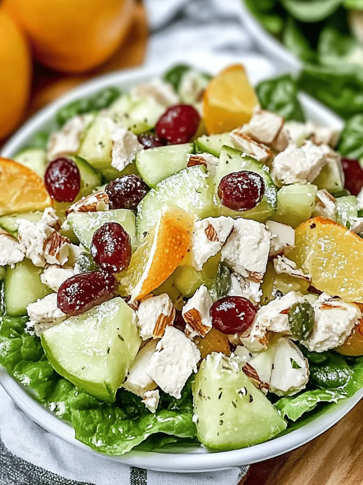 Leckere Hähnchen-Waldorf-Salat mit Joghurt-Twist 2 Leckere Hähnchen-Waldorf-Salat mit gesundem Joghurt-Twist