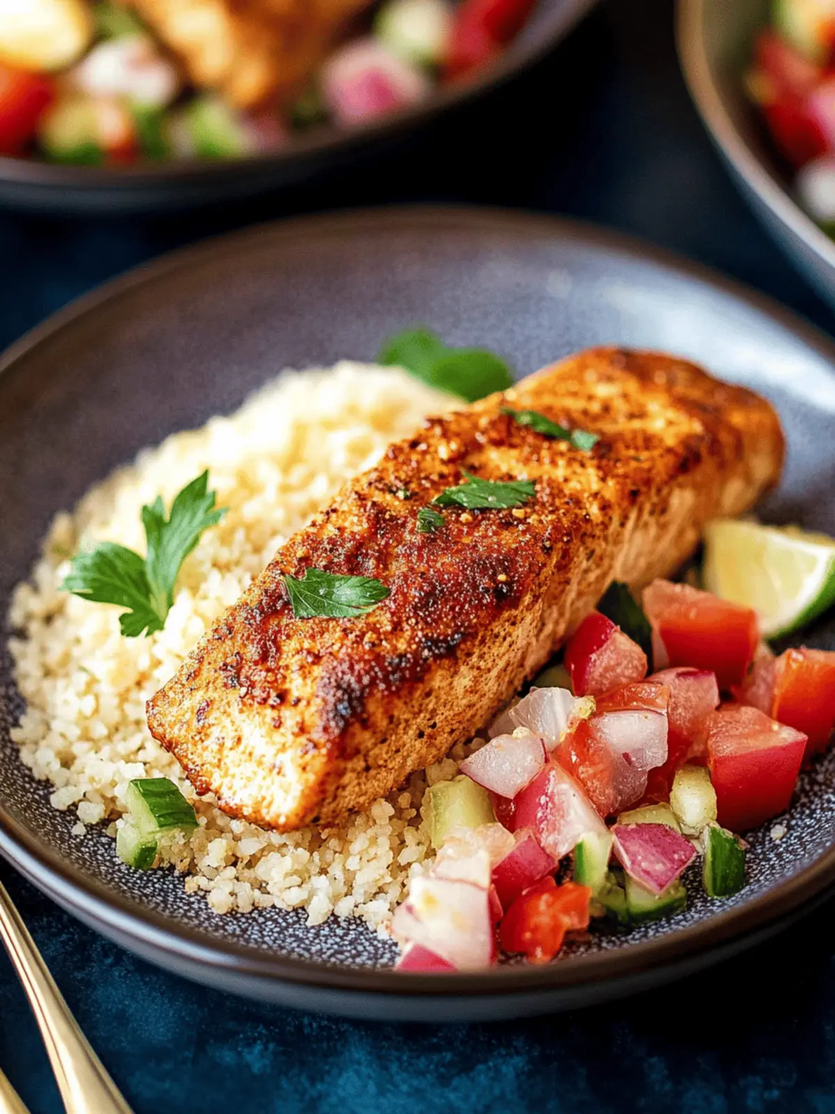 Marokkanischer Lachs in 25 Minuten zubereiten 2 Marokkanischer Lachs