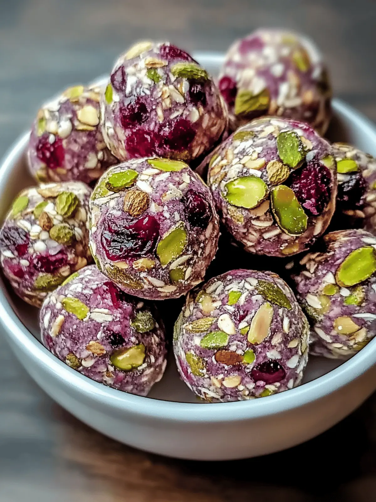Cranberry Pistazien Energie Bissen für den Energieschub 2 Cranberry Pistazien Energie Bissen