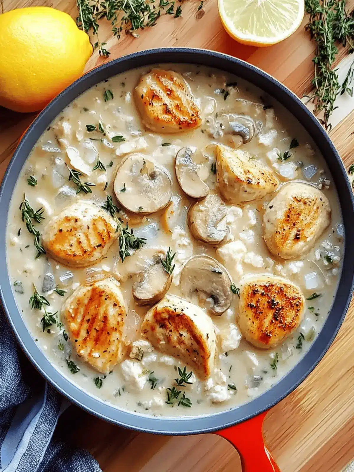 Cremige Pilz-Hühnchen- und Wildreis-Suppe genießen 3 Cremige Pilz-Hühnchen- und Wildreis-Suppe Rezept