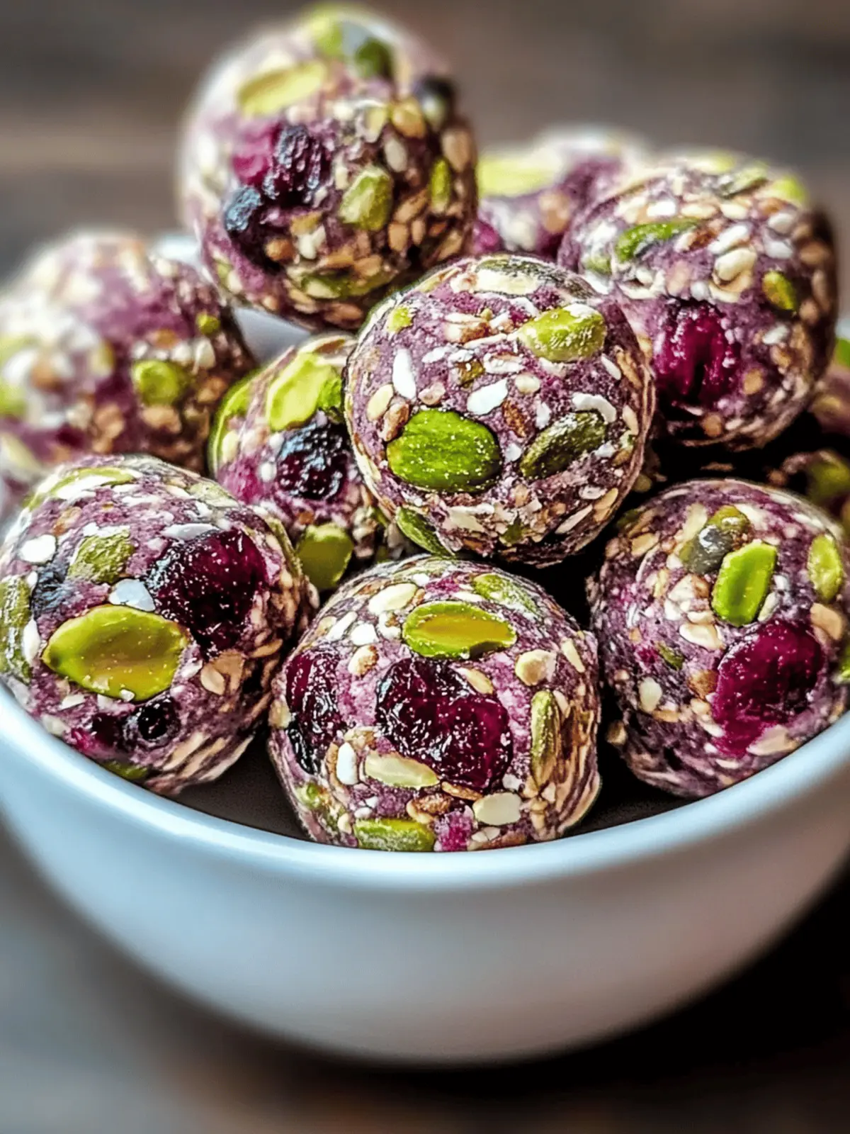 Cranberry Pistazien Energie Bissen für den Energieschub 3 Cranberry Pistazien Energie Bissen