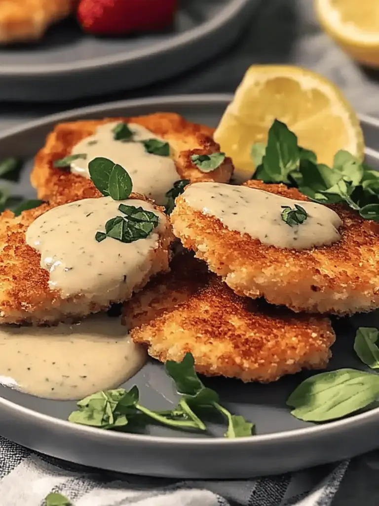 Hähnchen-Schnitzel mit Senf-Cremesauce