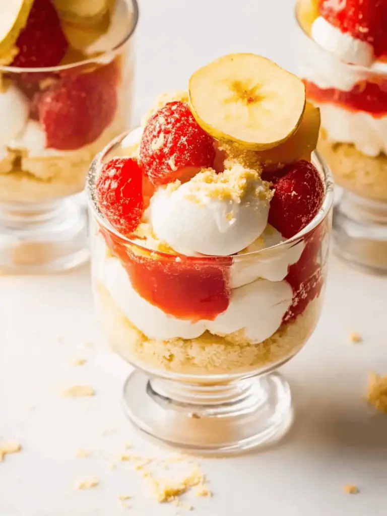 Erdbeer-Bananenpudding