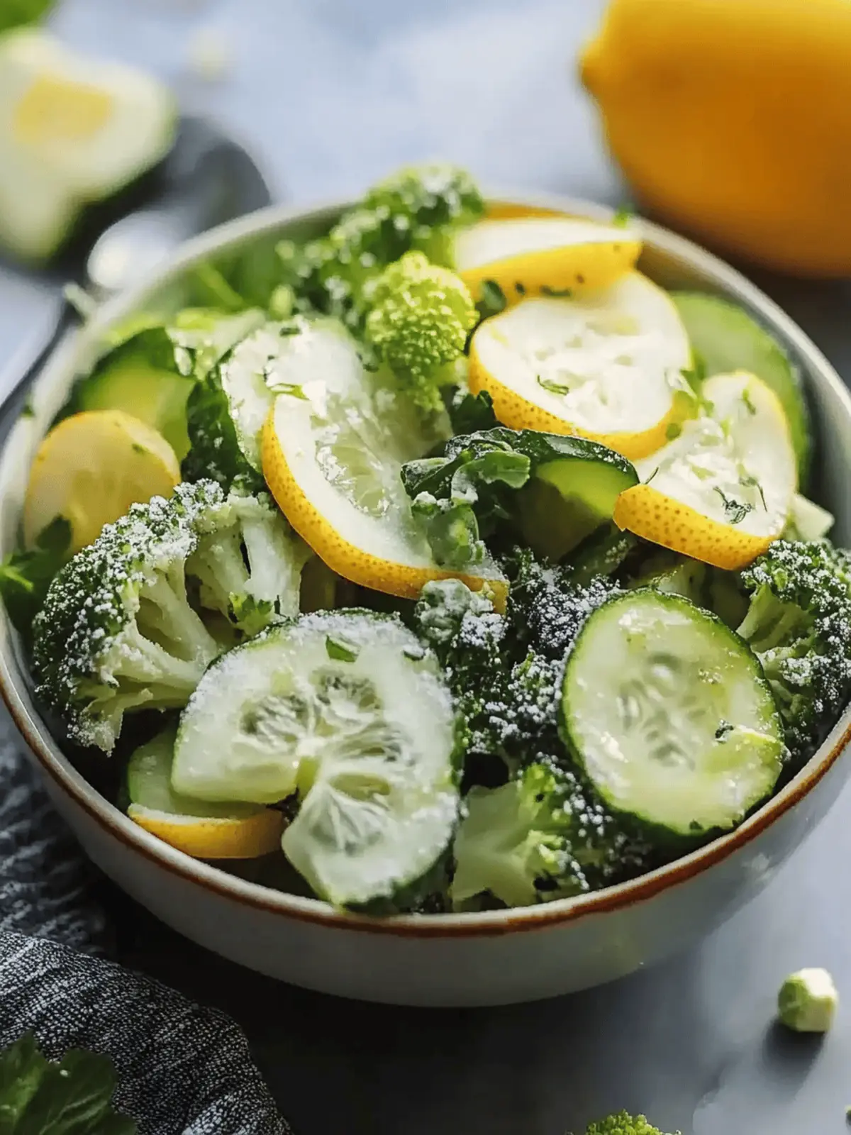 Brokkoli Gurkensalat für eine gesunde Erfrischung 3 Brokkoli Gurkensalat