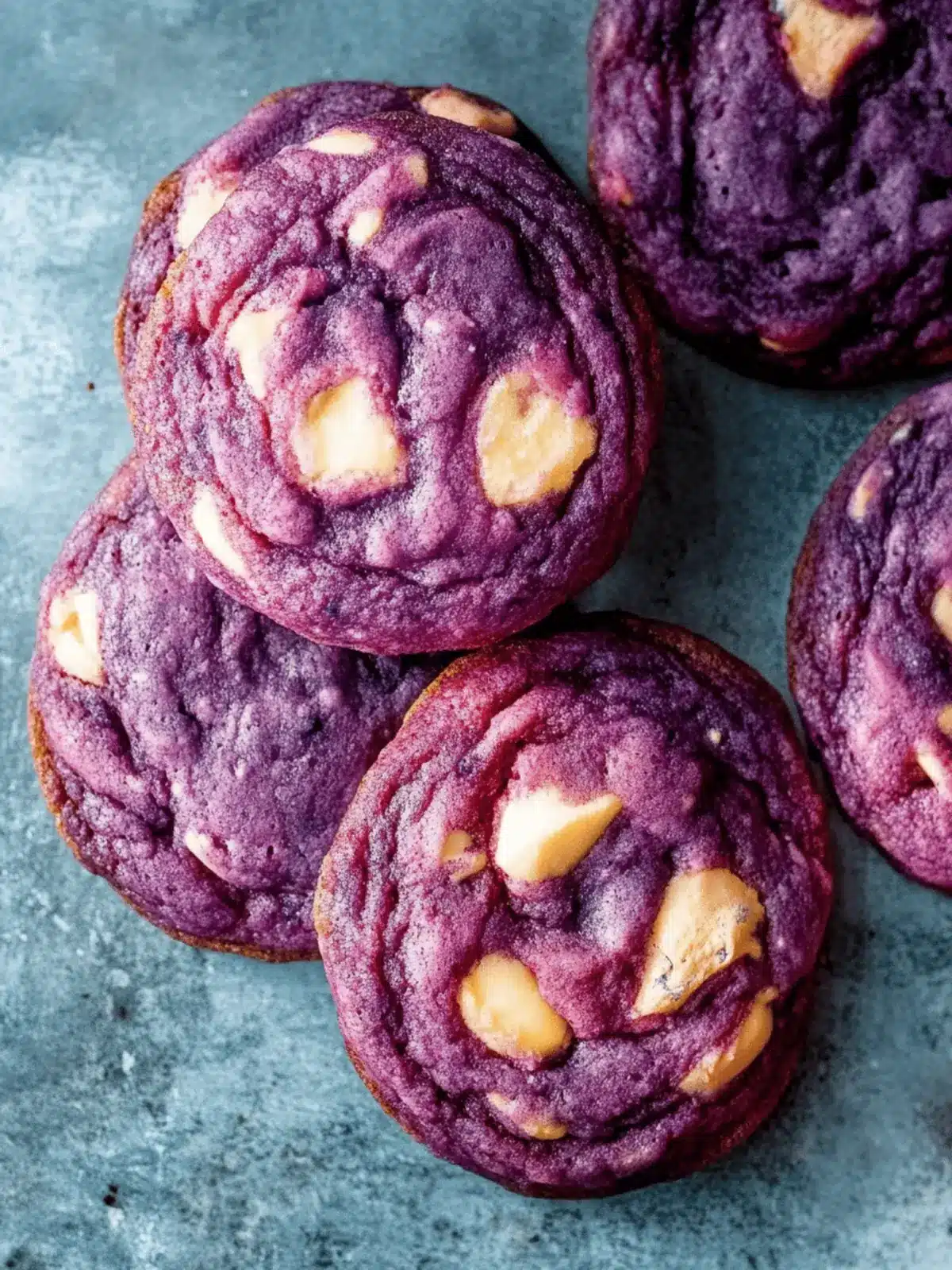 Braune Butter Weiße Schokolade Ube Kekse Leckerbisschen 2 Braune Butter Weiße Schokolade Ube Kekse