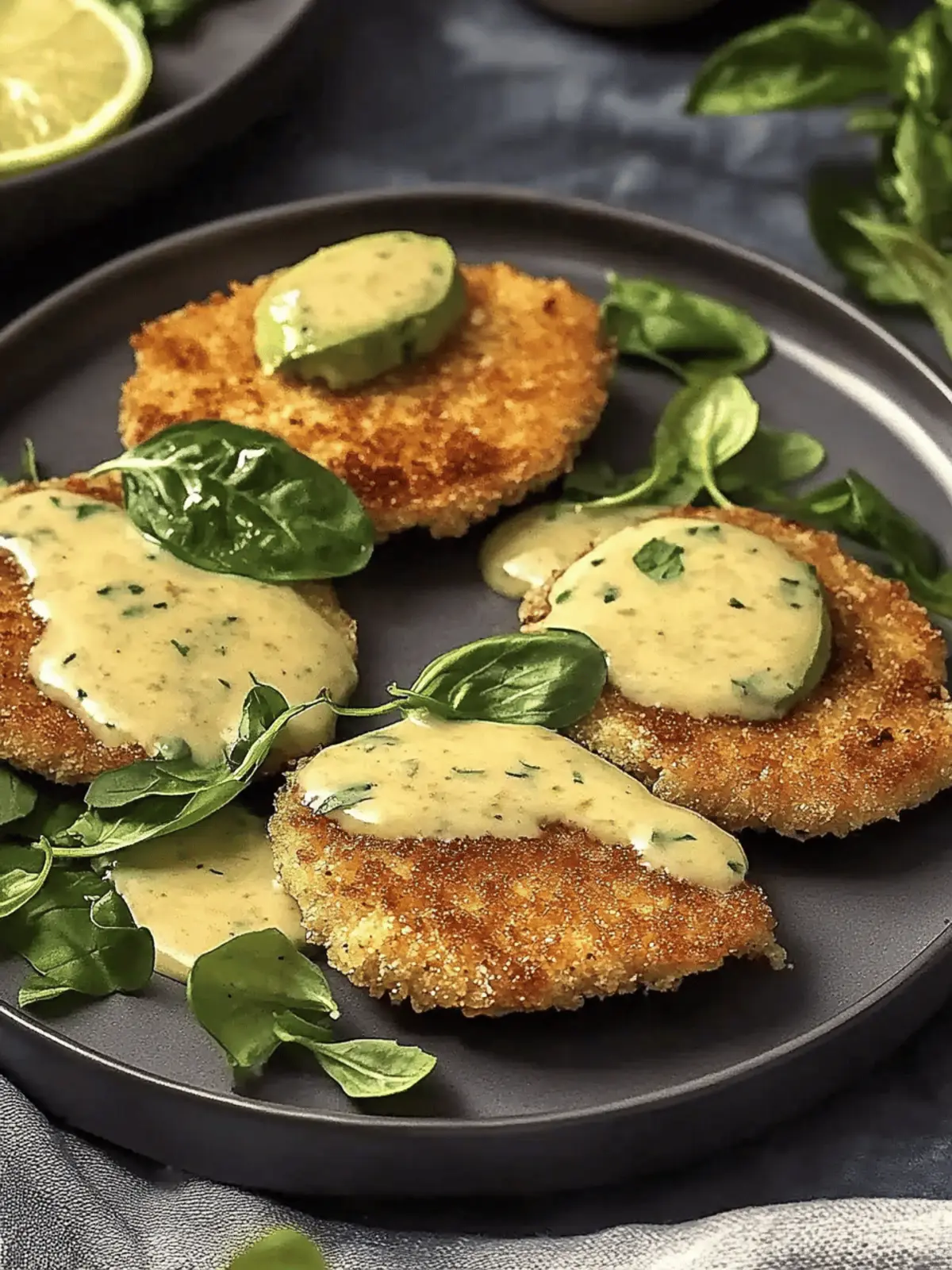 Hähnchen-Schnitzel mit Senf-Cremesauce ganz einfach 2 Hähnchen-Schnitzel mit Senf-Cremesauce