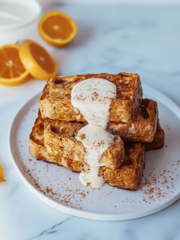Kürbisgewürz French Toast (glutenfreie Option)