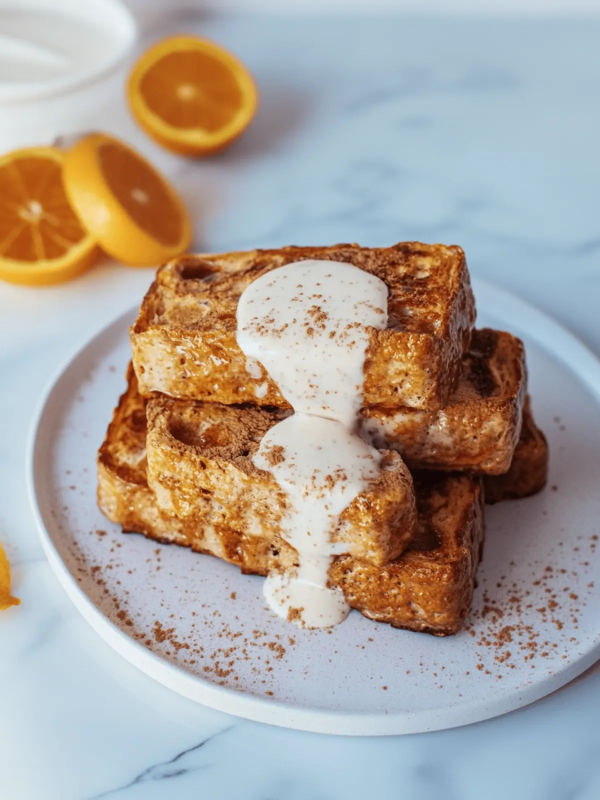 Kürbisgewürz French Toast (glutenfreie Option)
