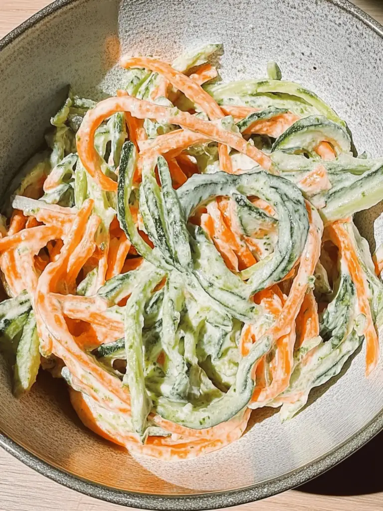 Cremiger Gurken- und Karottensalat – Einfache Rezepte Favorit
