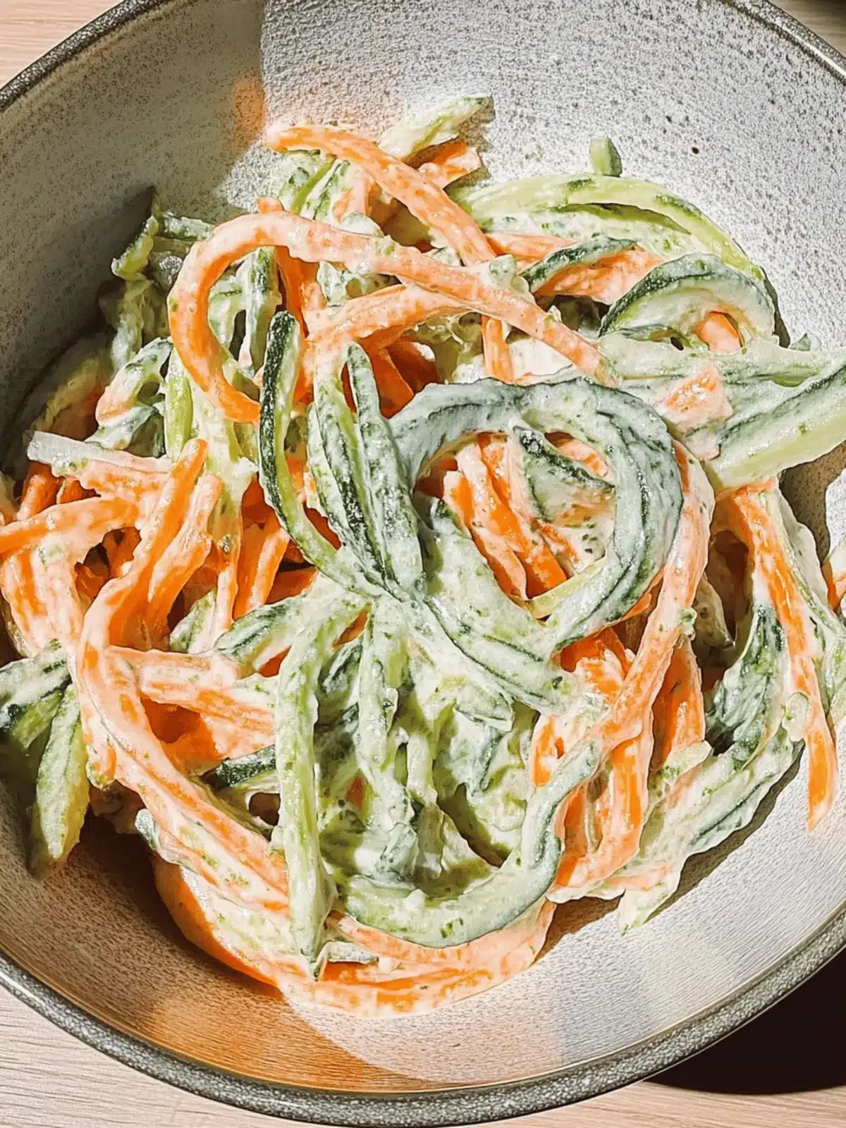 Cremiger Gurken- und Karottensalat – Einfache Rezepte Favorit
