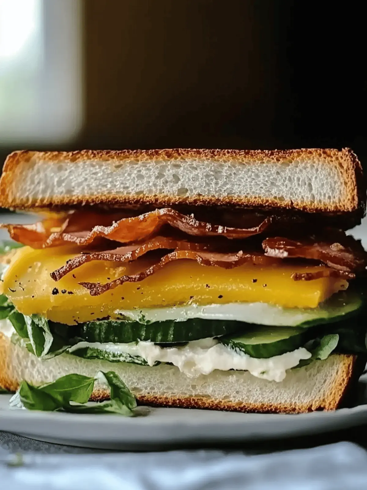 Frühstücksclub-Sandwich: Lecker und proteinreich 3 Frühstücksclub-Sandwich