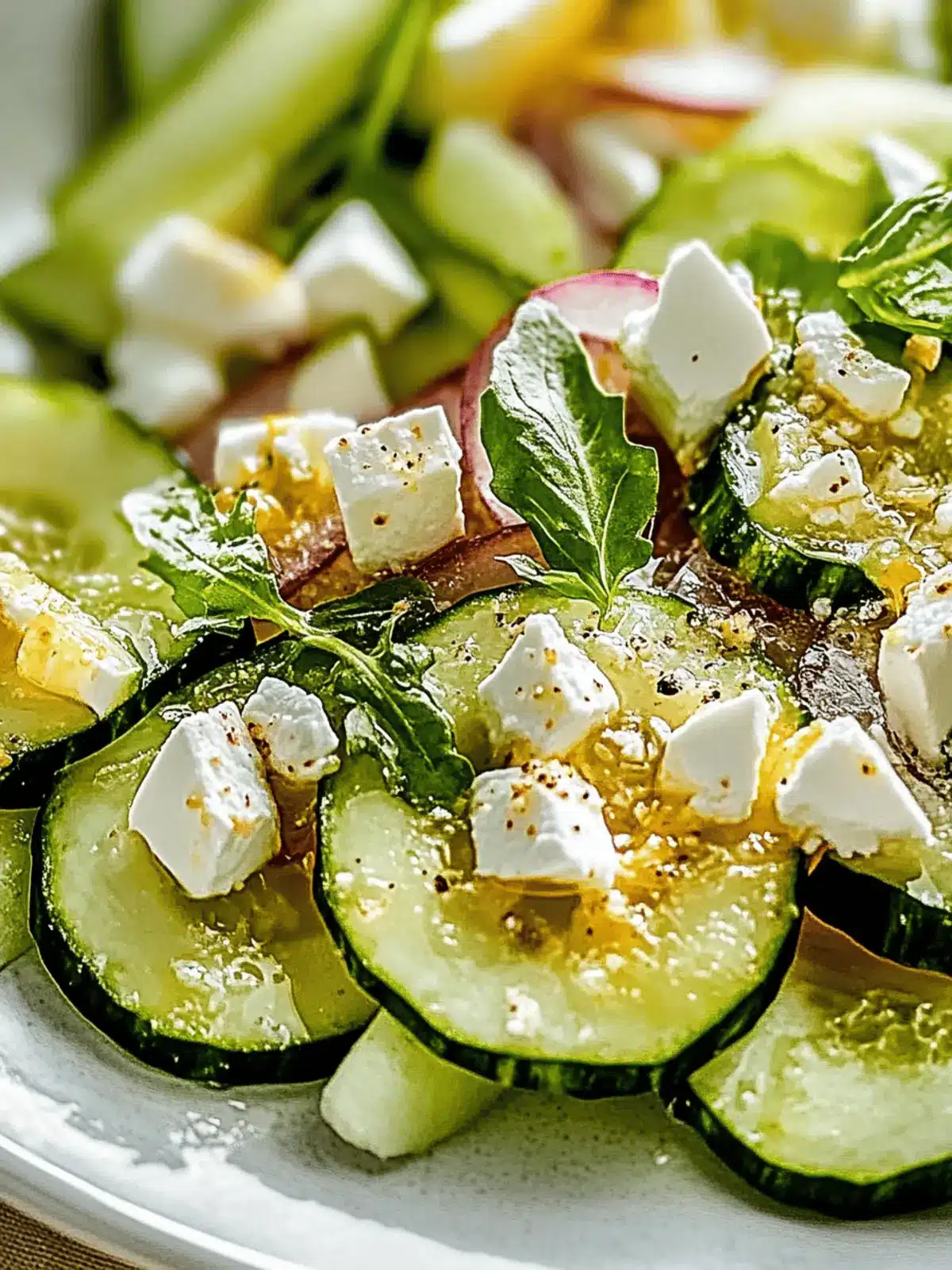 Erfrischender Gurken-Feta-Salat mit Zitronenvinaigrette 3 Erfrischender Gurken-Feta-Salat mit Zitronenvinaigrette