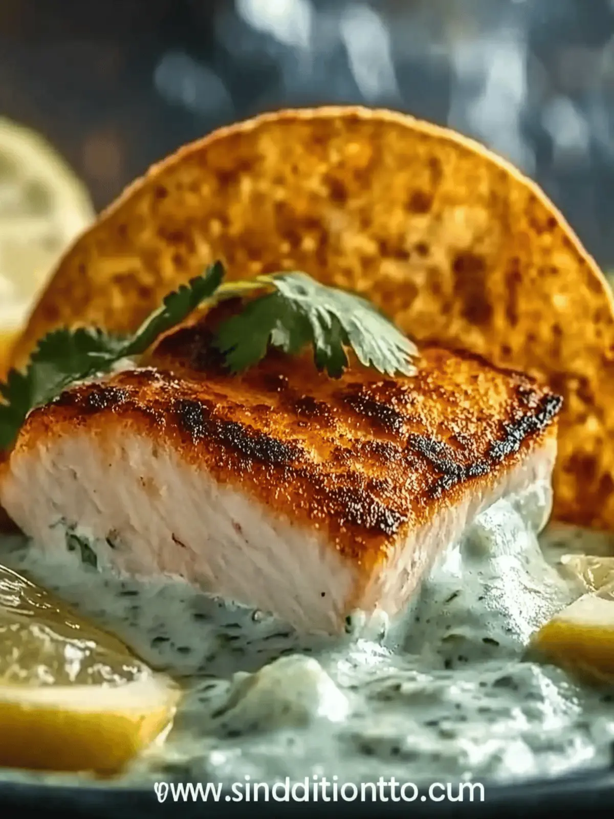 Zesty gegrillte Lachs-Tacos mit Koriander-Limetten-Crema 4 Zesty gegrillte Lachs-Tacos mit Koriander-Limetten-Crema