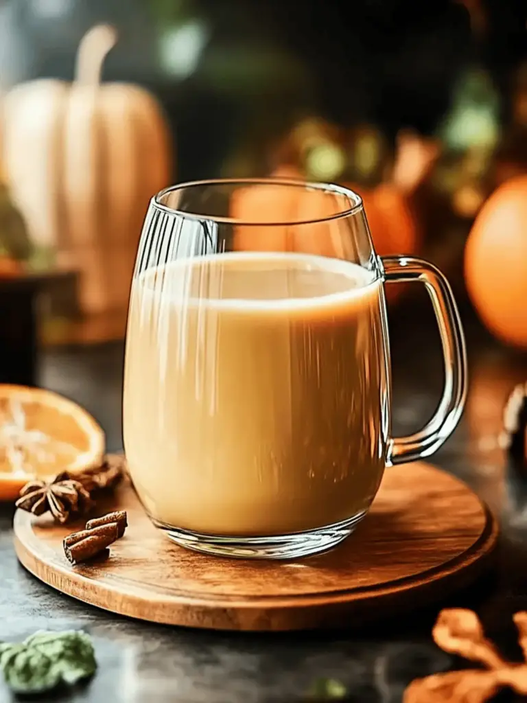 Unwiderstehlicher cremiger Kürbisgewürz hausgemachter Creamer für gemütliche Herbstmorgen