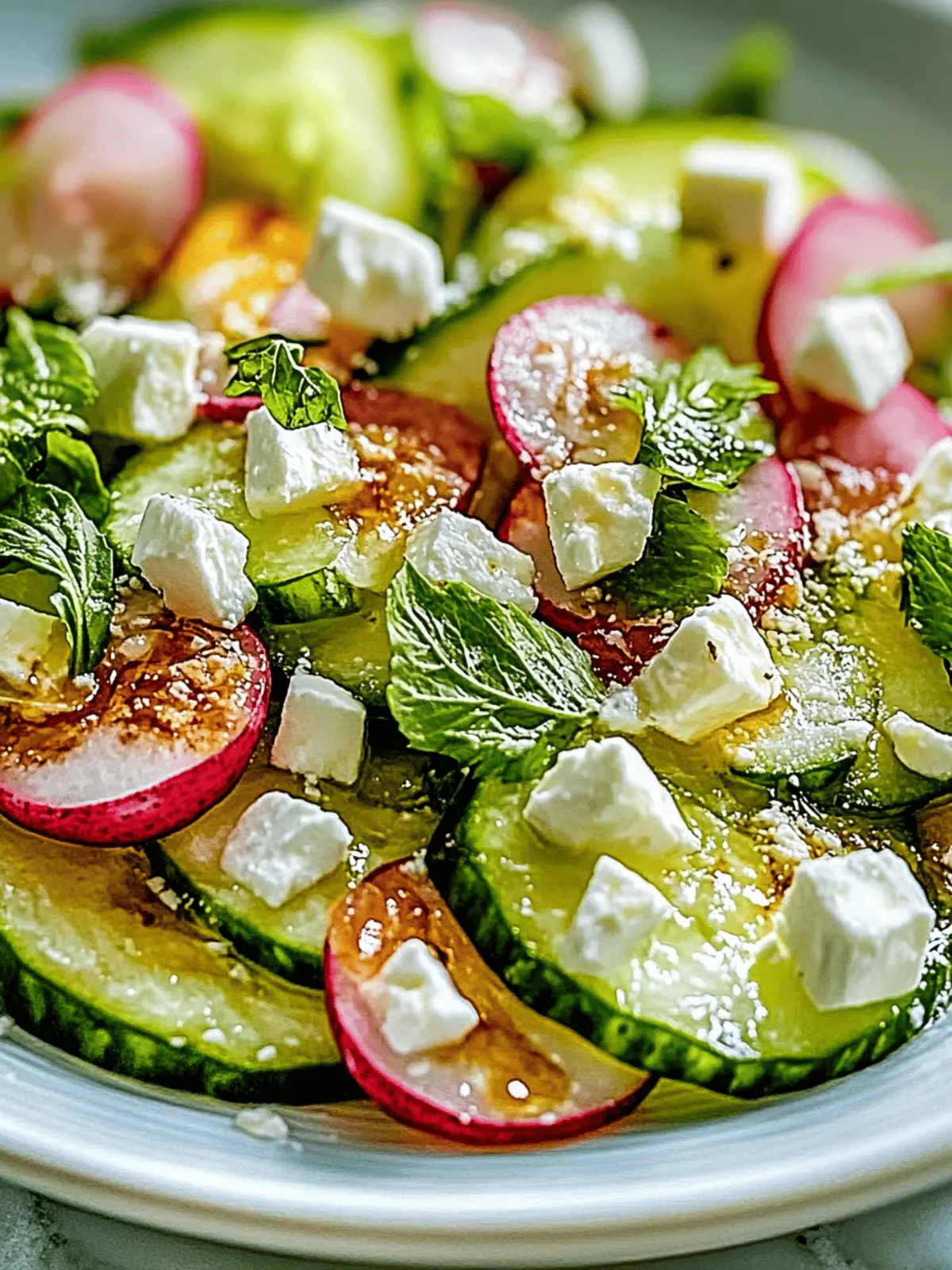 Erfrischender Gurken-Feta-Salat mit Zitronenvinaigrette 2 Erfrischender Gurken-Feta-Salat mit Zitronenvinaigrette