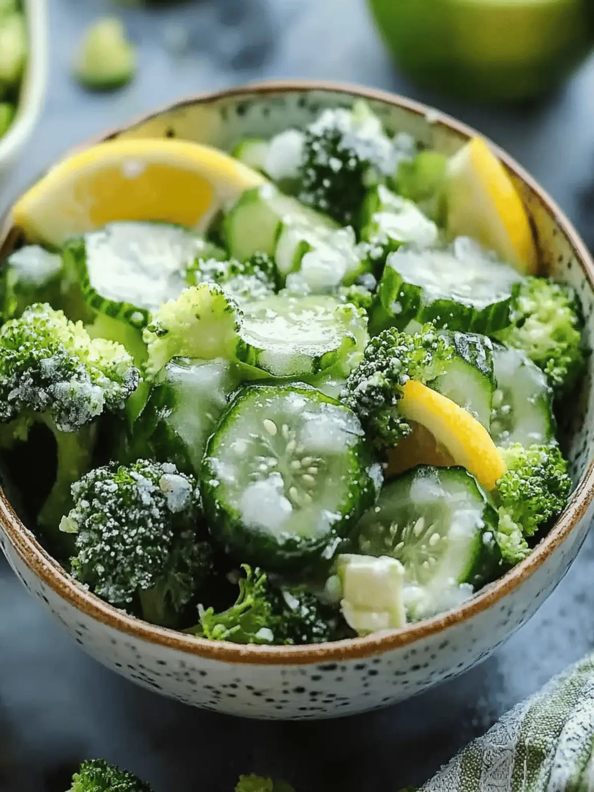 Brokkoli Gurkensalat für eine gesunde Erfrischung 4 Brokkoli Gurkensalat