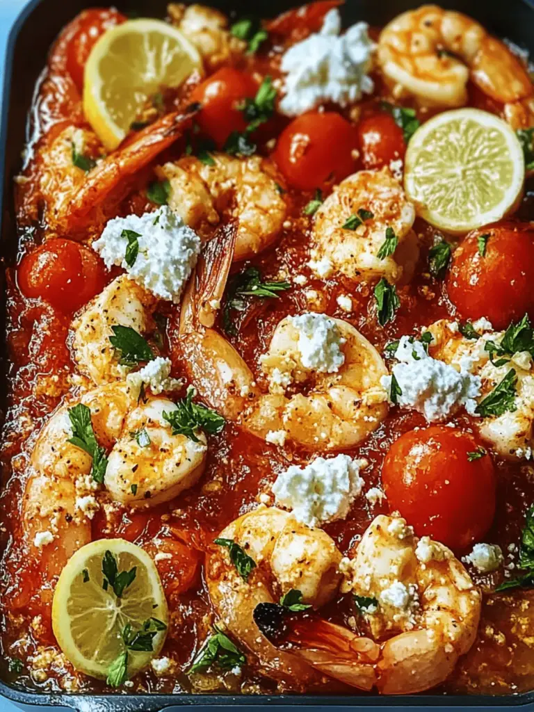 Einfache Garnelen Saganaki mit Tomate und Feta