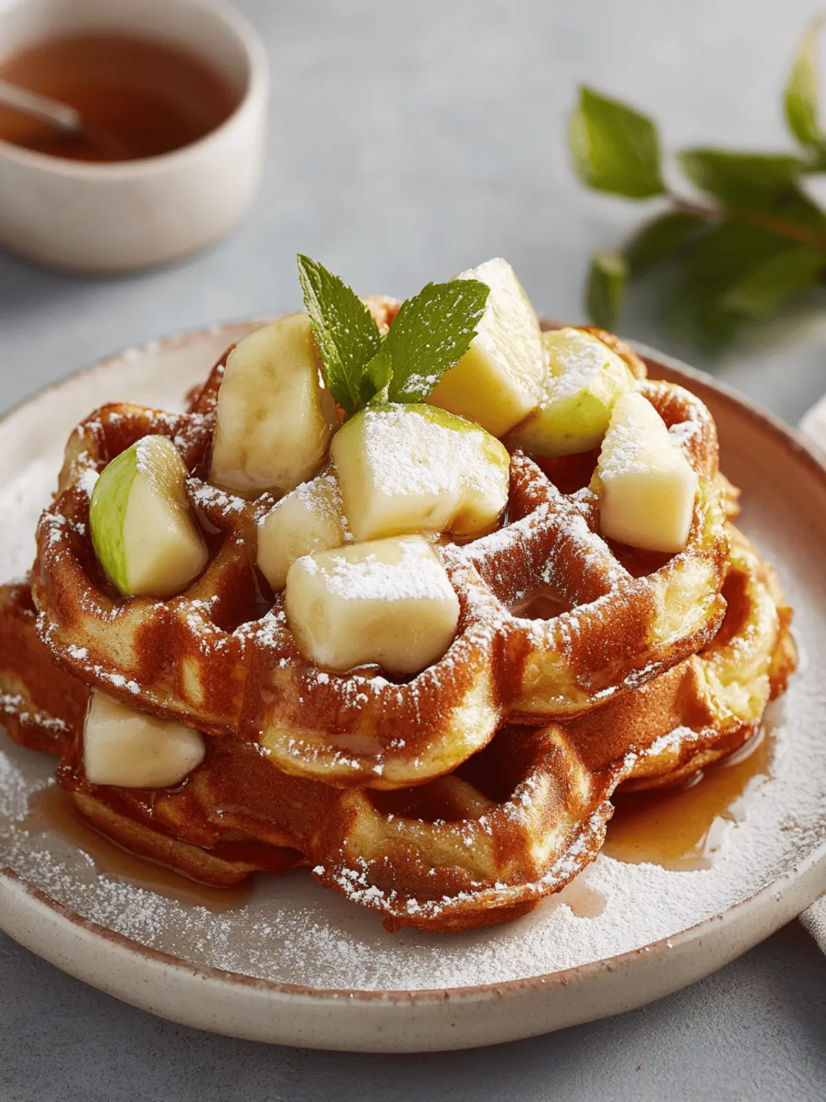 Apfelstrudel Waffel Donuts: Ein Genuss für jeden Tag 4 Apfelstrudel Waffel Donuts