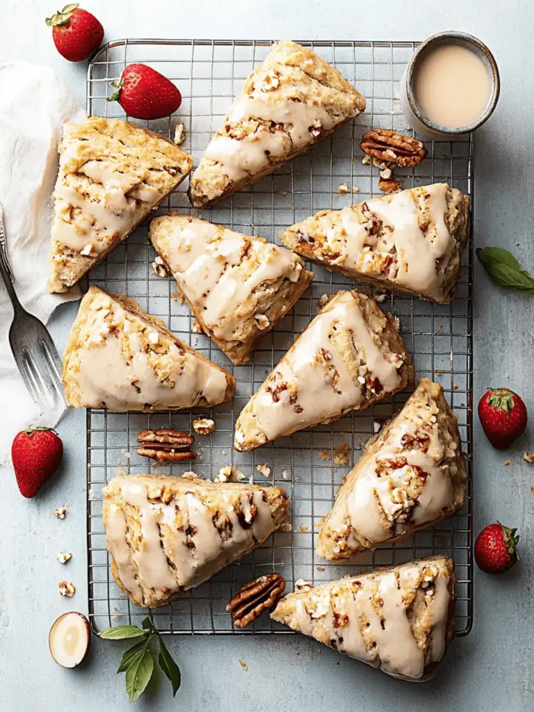Ahorn-Pekannuss-Scones