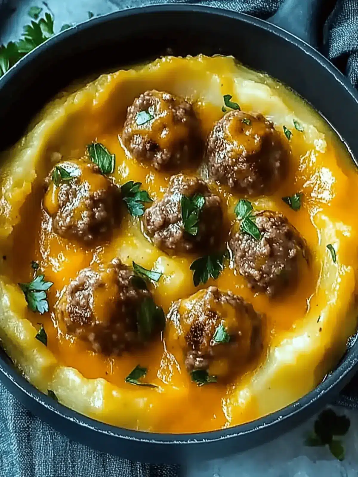 Hackbällchen in cremiger Sauce in 40 Minuten zubereiten 2 Hackbällchen in cremiger Sauce