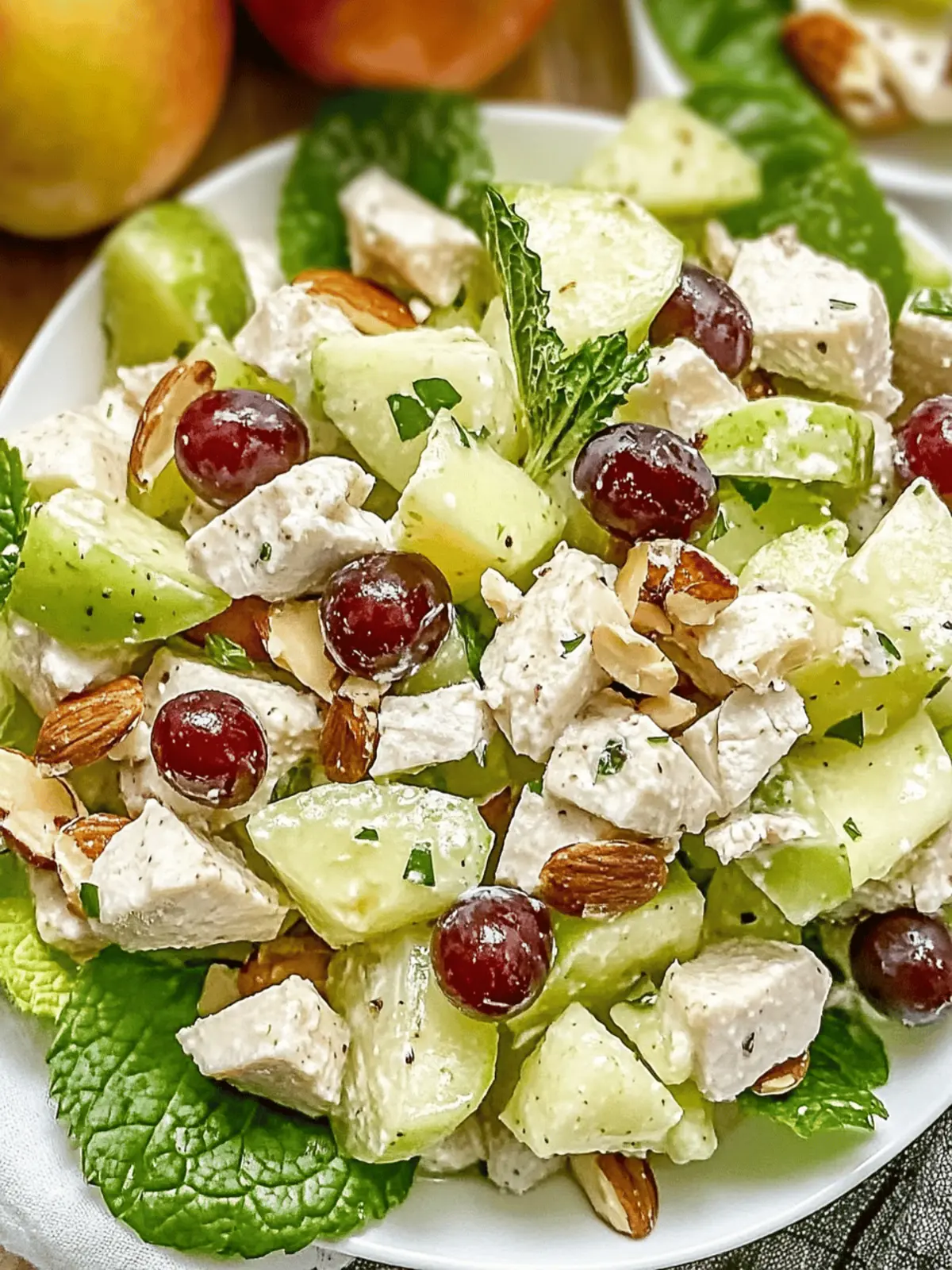 Leckere Hähnchen-Waldorf-Salat mit Joghurt-Twist 4 Leckere Hähnchen-Waldorf-Salat mit gesundem Joghurt-Twist