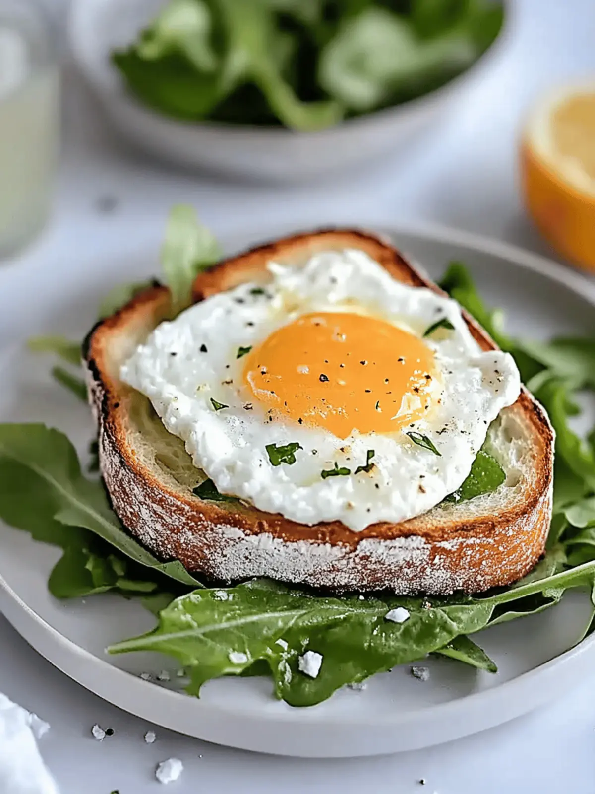 Gesunde Ricotta- und Rucola-Toast für Frühstücksfreunde 4 Gesunde Ricotta- und Rucola-Toast