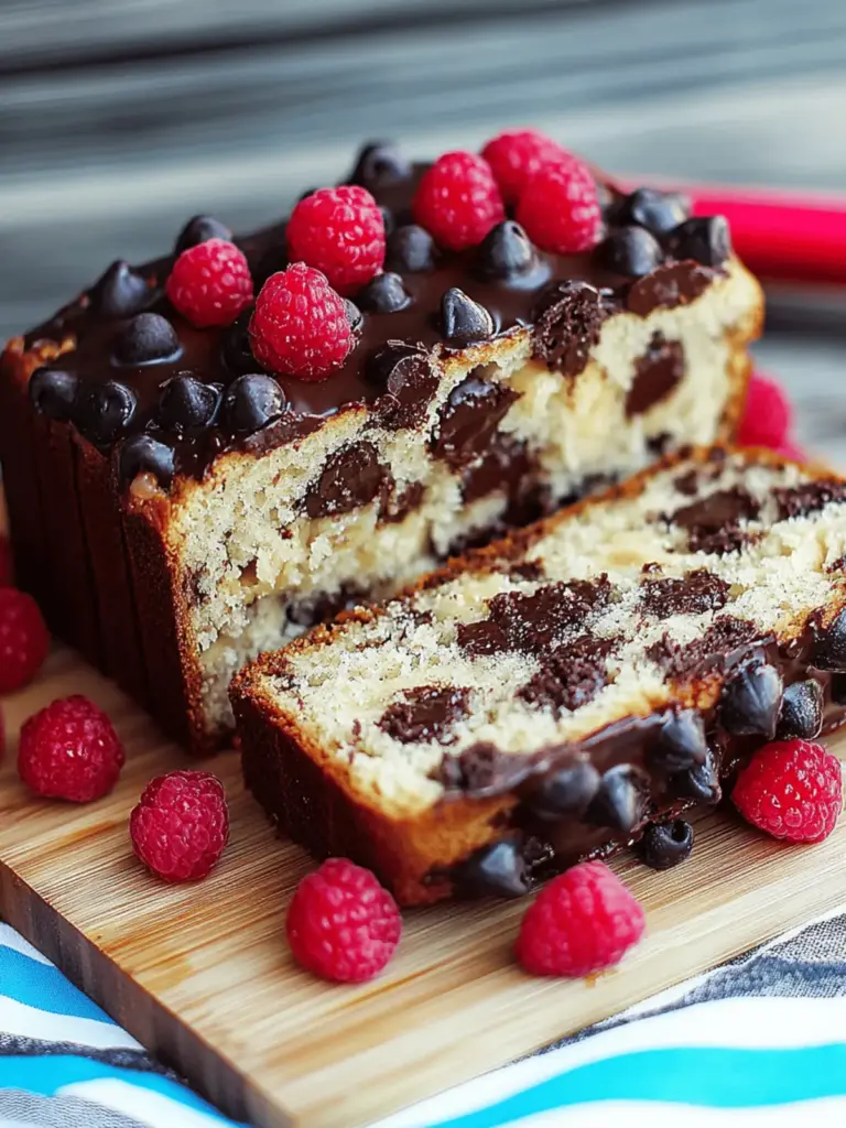 Himbeer Dunkle Schokolade Bananenbrot