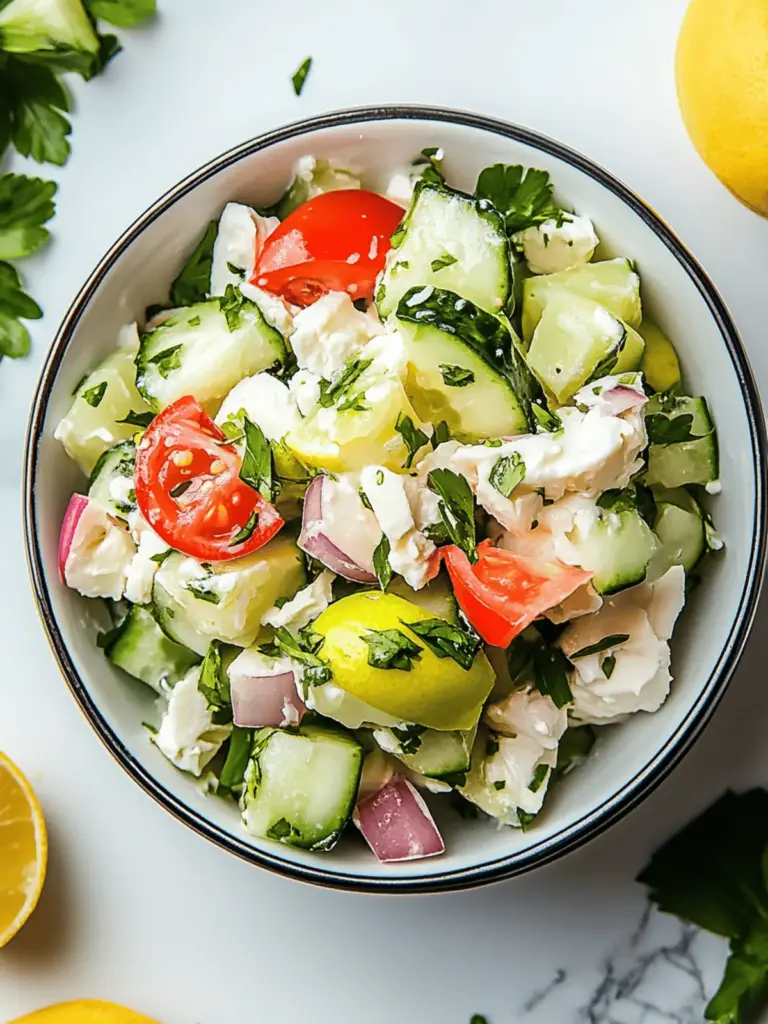 Schneller & schmackhafter Fischgericht mit Gurkenkrabben-Salat