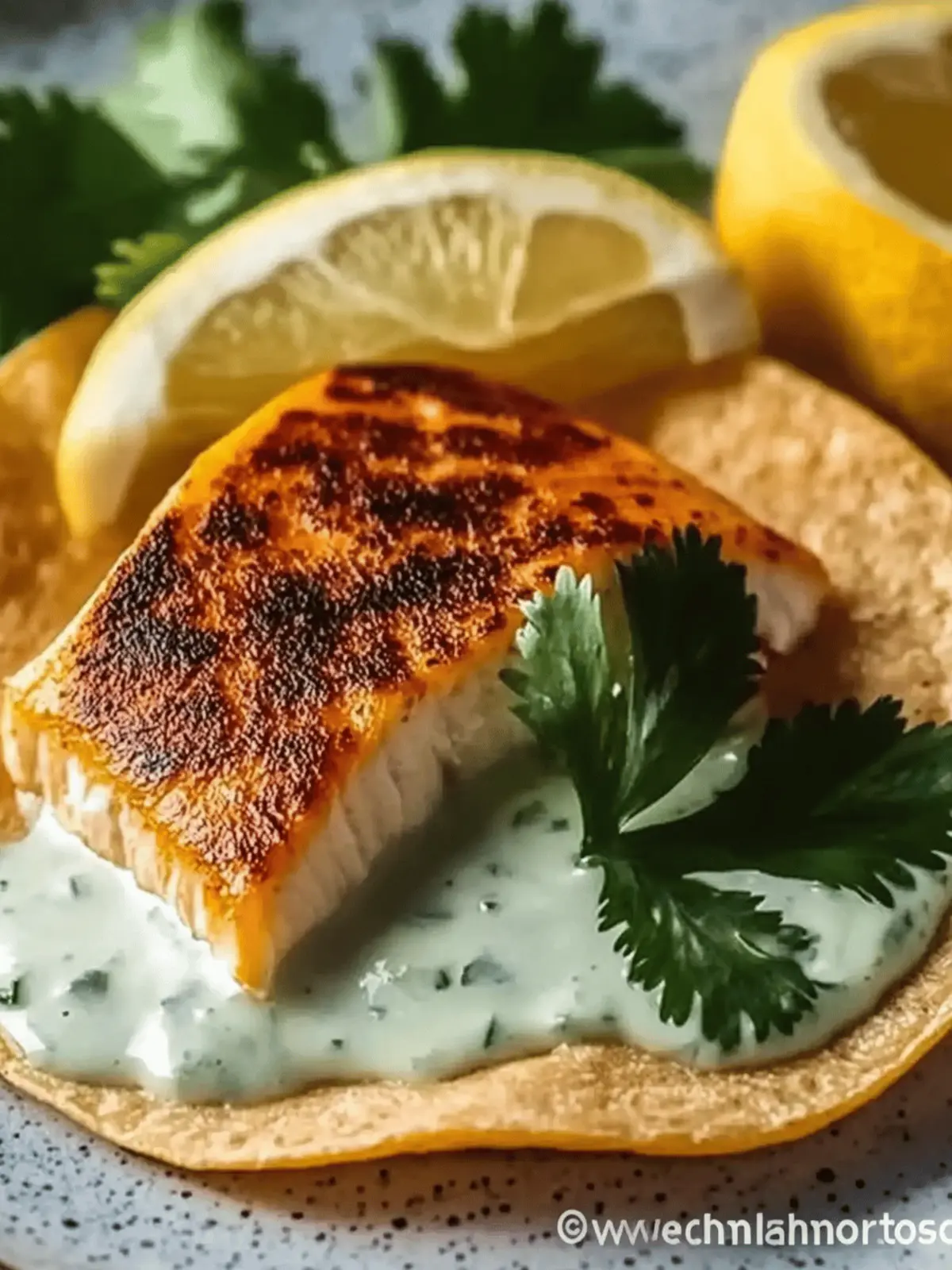 Zesty gegrillte Lachs-Tacos mit Koriander-Limetten-Crema 3 Zesty gegrillte Lachs-Tacos mit Koriander-Limetten-Crema