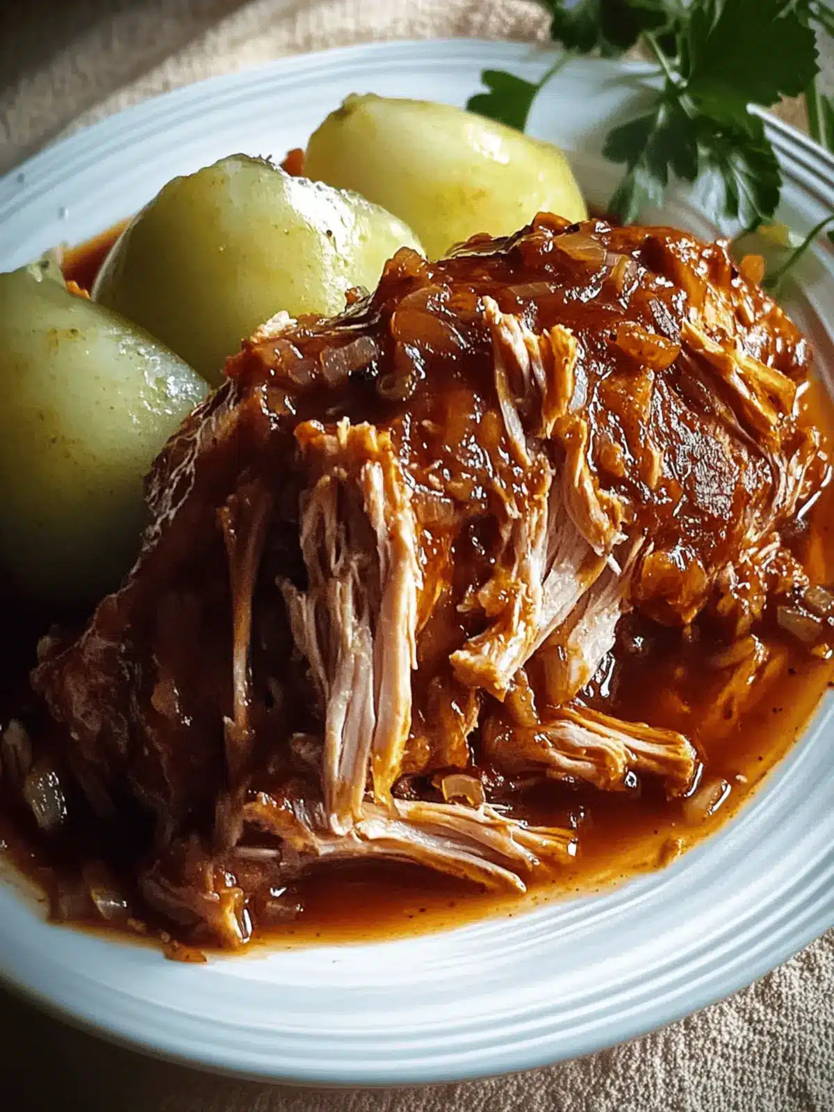 Zartes Pulled Pork aus dem Crock Pot genießen 3 Z pulled Pork Crock Pot