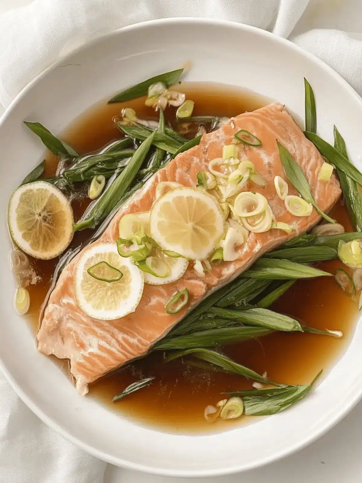 Kantonesisch gedämpfter Lachs in 10 Minuten 3 Kantonesisch gedämpfter Lachs