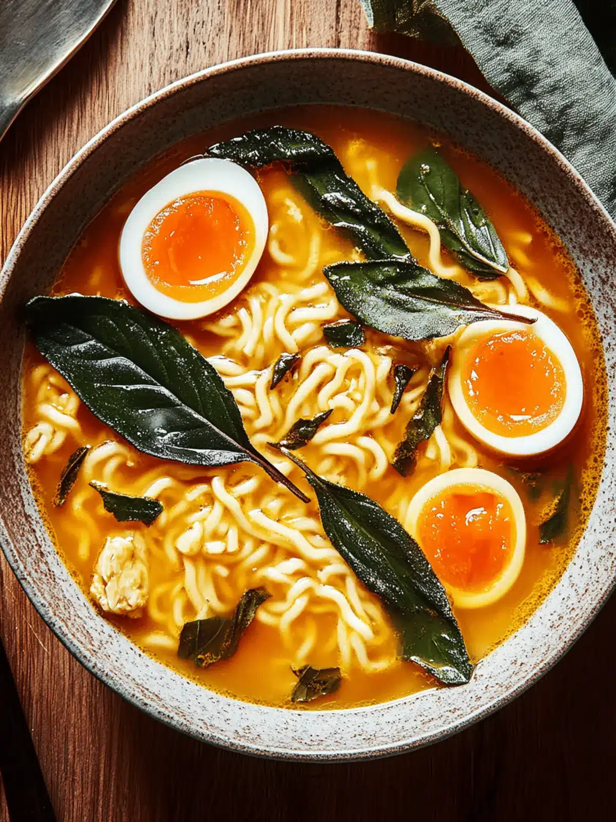 Gewürzter Kürbis-Ramen mit knusprigem Salbei genießen 4 Gewürzter Kürbis-Ramen mit knusprigem Salbei