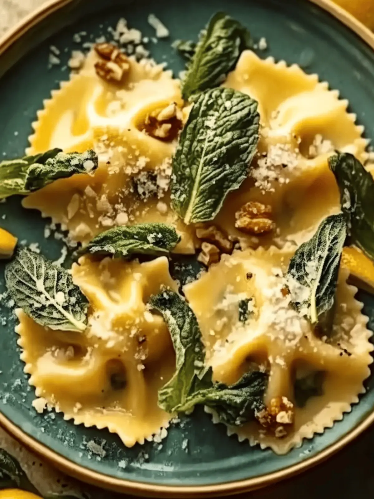 Butternut-Kürbis-Ravioli mit Salbeibuttersoße 2 Butternut-Kürbis-Ravioli mit Salbeibuttersoße: Ein unglaubliches ultimatives Rezept